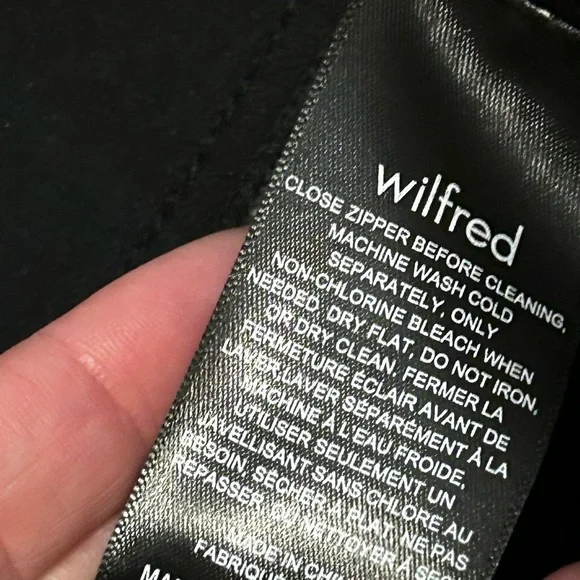 WILFRED Faux Leather Black Pant 6 - Picture 6 of 15